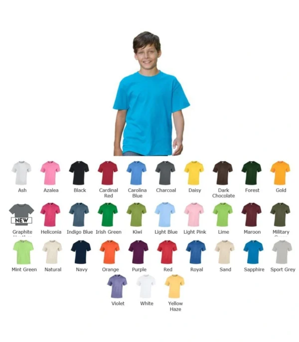 Gildan 5000B GD05B Kids Heavy Cotton Tee